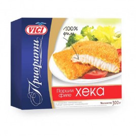 Порции филе хека в панировке зам. 300гр.Vici