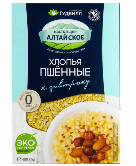 Гудвилл Хлопья Пшенные к завтраку 400гр