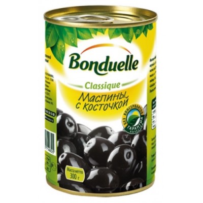 Маслины Бондюэль с кост.300гр.