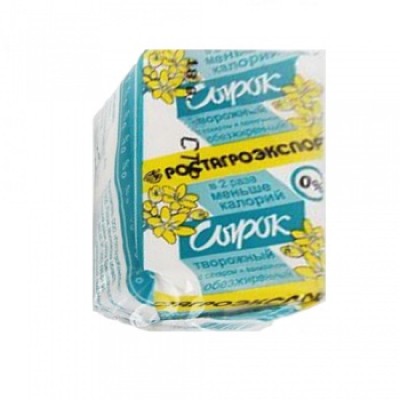 БЗМЖ Сырок творожный Ванилин 0% пленка РА 90г