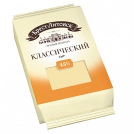 БЗМЖ Сыр Брест-Литовский Классик. 45% 200г