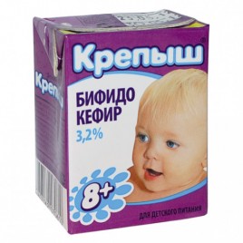 БЗМЖ Бифидокефир 3,2% Крепыш РА 0,2л