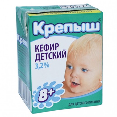 БЗМЖ Кефир 3,2% Крепыш РА 0,2л