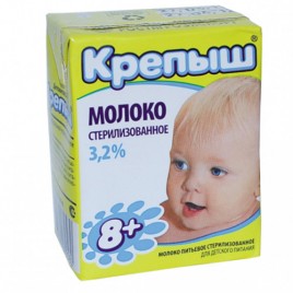 БЗМЖ Молоко 3,2% Крепыш РА 0,2л