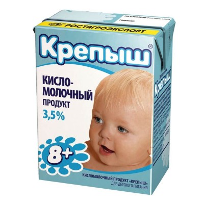 БЗМЖ Смесь кисломолочная 3,5% Крепыш РА 0,2л