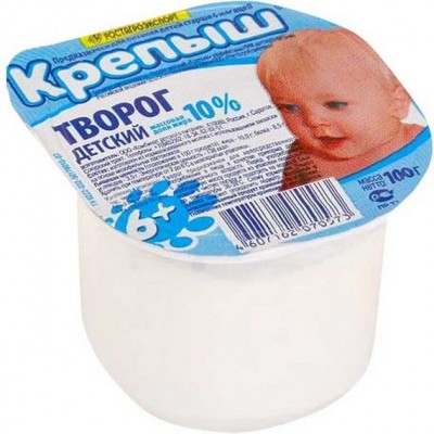 БЗМЖ Творог Крепыш 10% РА 100г