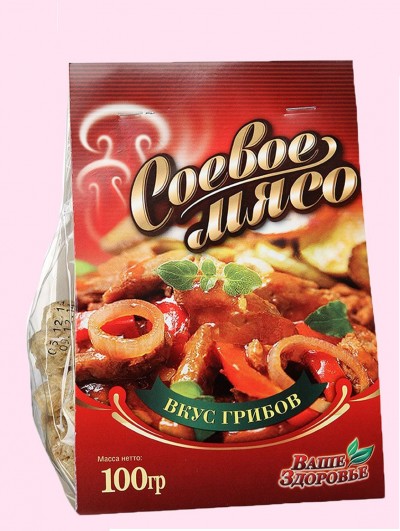 Соевое мясо с грибами 100г Ваше Здоровье