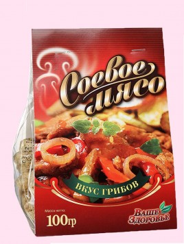 Соевое мясо с грибами 100г Ваше Здоровье