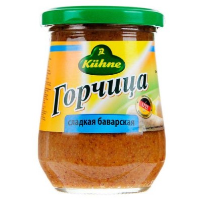Горчица Баварская сладкая kuhne с/б 250г