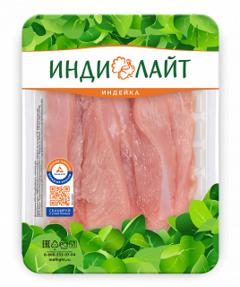 Стрипсы из филе грудки индейки охл. 500г Индилайт