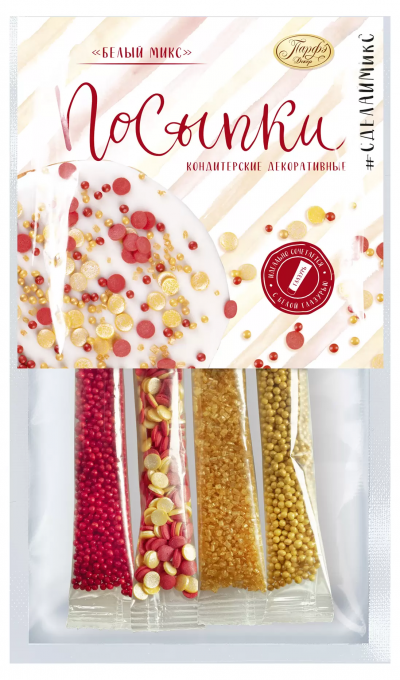 Посыпка белый микс 20гр Парфэ декор