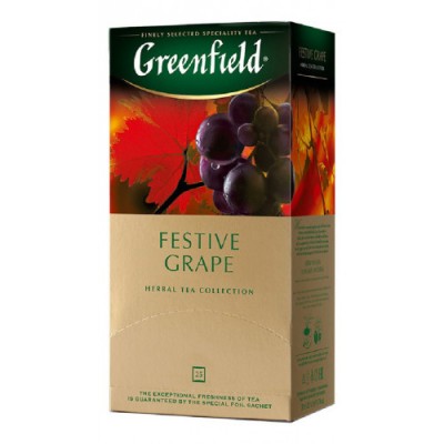 Чай Гринфилд черный Фестив грэйп 25пак