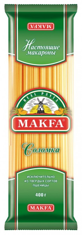 Макфа Макаронные изделия Соломка 400г
