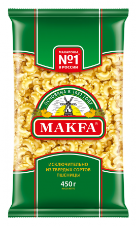 Макфа Макаронные изделия Гребешки 450г