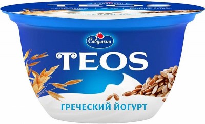 БЗМЖ Йогурт греческий 2% злаки с клетчаткой п/ст. 140г TEOS