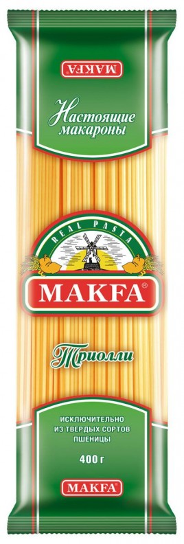 Макфа Макаронные изделия Вермишель длин. оригинальная  (Триолли) 400г