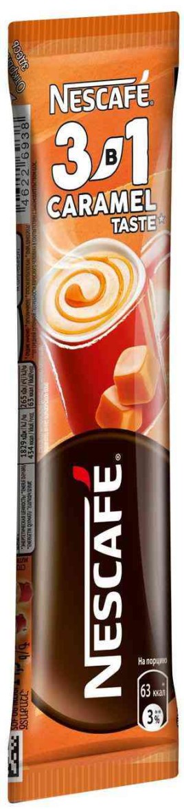 Кофе Нескафе раст.3в1 карамель 14,5гр
