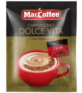 Напиток кофейный растворимый Cappuccino Dolce Vita м/уп 24г