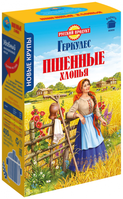 Русский продукт хлопья Пшённые 400г
