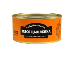 АКЦИЯ!!! Мясо цыпленка в с/с в/с ГОСТ 325г ж/б