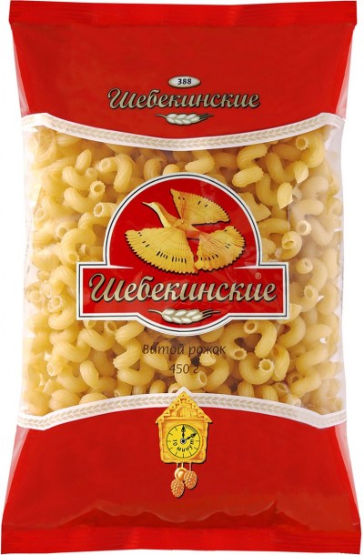 Шебекинские Макаронные изделия Витой Рожок №388 450г