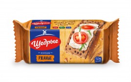 Хлебцы Щедрые хрустящие ржаные 100г