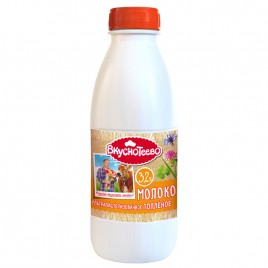 БЗМЖ Молоко ультрапастер. топленое Вкуснотеево 900 г. 3,2% ПЭТ