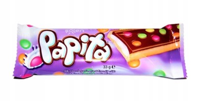 Печенье Papita с мол. шок. с мол. кремом и драже-конфетами 33гр