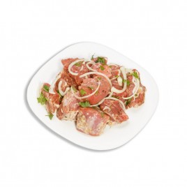 Шашлык свиной из окорока охл.  1кг БГ Дмитрогорск