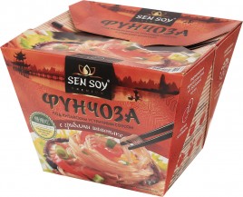 Фунчоза под Китайским устричным соусом с грибами 125г.