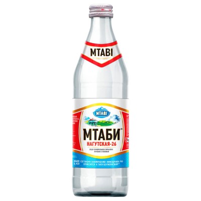 Вода минеральная "МТАБИ" газ. 0,45л ст/б