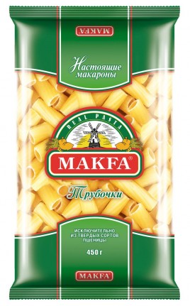 Макфа Макаронные изделия Трубочки 450г