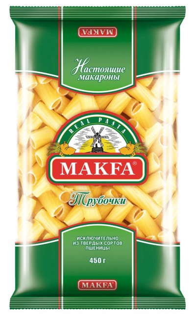 Макфа Макаронные изделия Трубочки 450г