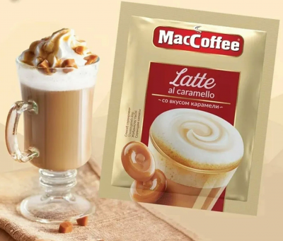 Кофе 3в1 МакКофе Latte со вкусом карамели 22гр