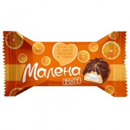 Конфеты Малена со вкусом Апельсина и Сливок 1кг