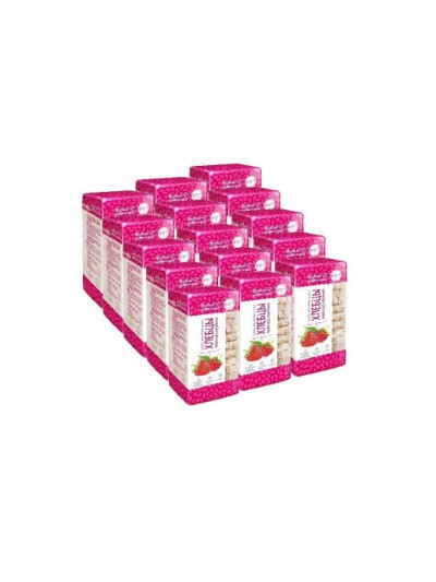 Хлебцы Злаковый коктейль безглютеновый с малиной и клубникой 60 Happy Crisp