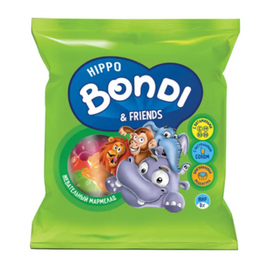 Жевательный мармелад Hippo bondi & fritnds с витам. 70г