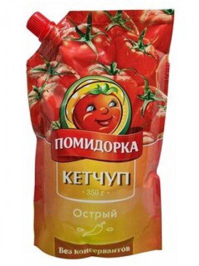 Кетчуп Помидорка Острый дой-пак 350г