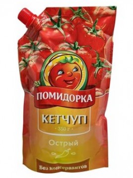 Кетчуп Помидорка Острый дой-пак 350г