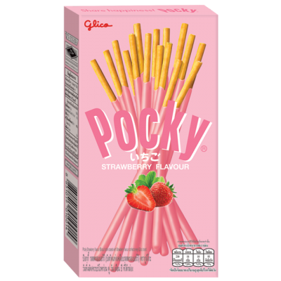 Покки Клубника Мини Бокс 21г