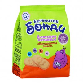 Детское печенье "Бонди бегемотик" йод 180г