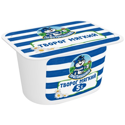 БЗМЖ Творог Простоквашино мягкий  5% 130гр