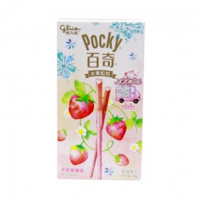 Хлебные палочки Pocky со вкусом мороженого и клубники 45гр