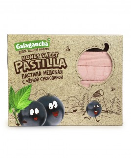 Пастила GALAGANCHA медовая с черной смородиной 190г