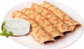 Блинчики с творогом 1кг.