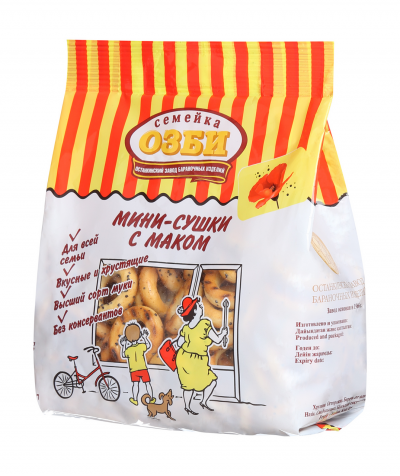Мини-сушки с маком 150г. Семейка Озби