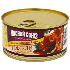 Тефтели с подливкой ж/б 325гр Мясной союз