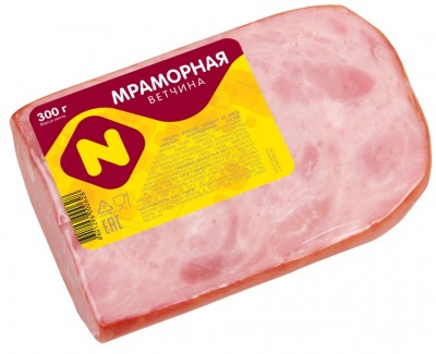 АКЦИЯ!!! Ветчина Мраморная в/у 300гр Останкино