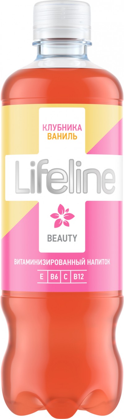 Лимонад "LIFELINE" Клубника и ваниль 0,5л.
