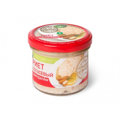 Риет из лосося с миндалем 100г. Меридиан